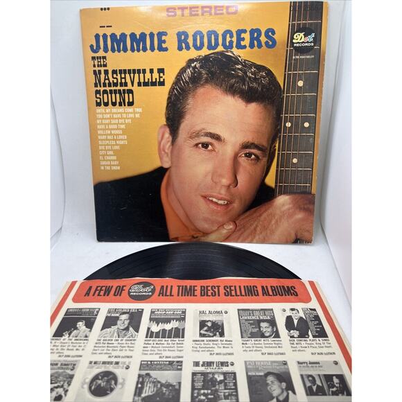 Jimmie Rodgers - The Nashville Sound (LP, Album) VG+ Inner Advertising Sleeve! - Picture 1 of 7